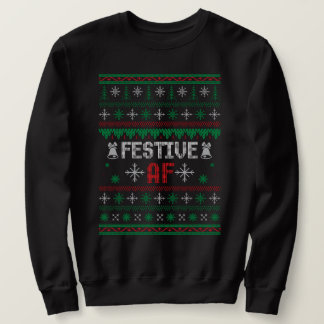 FESTIVE AF christmas ful sweater Lång Ärmad Tröja