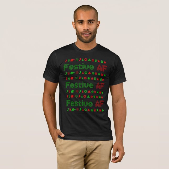 Festive AF-julikoner T-Shirt (Hel framsida)