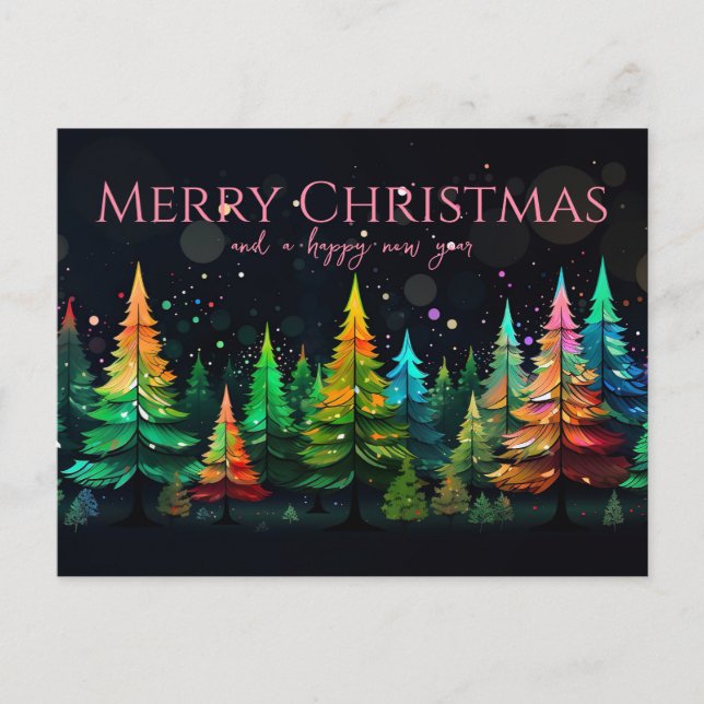 Festive and elegant Christmas Greeting Card Vykort (Framsida)