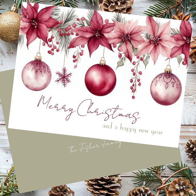 Festive and elegant Christmast Greeting Card Kort (Skapare uppladdad)
