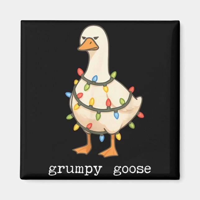 Festive And Mpy Goose Santa Hat Xmas Light Matchin Magnet (Framsidan)