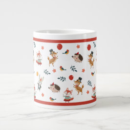 Festive animals jumbo mugg