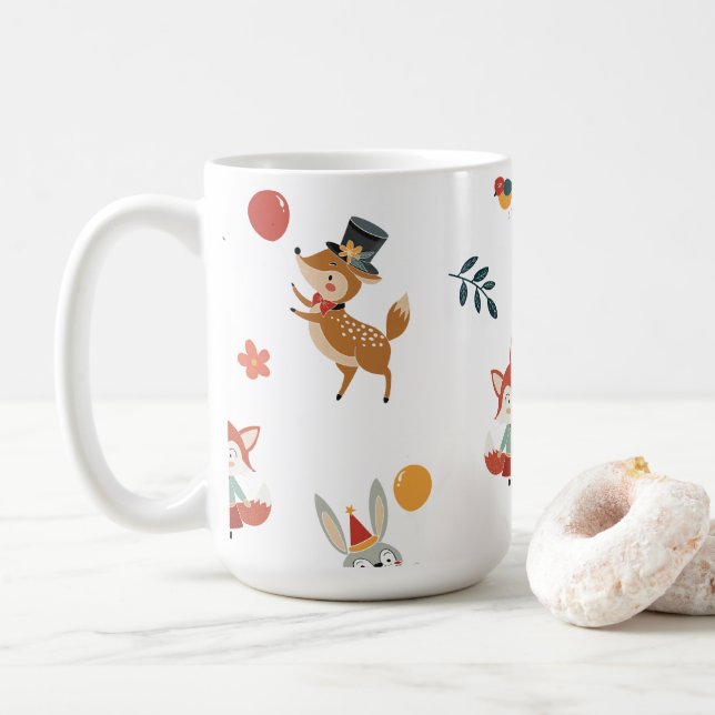Festive animals kaffemugg (Med munk)