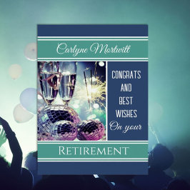 Festive, Anpassningsbar Gratulerara Pension-kort Hälsningskort