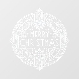 Festive Art Deco God jul Cling