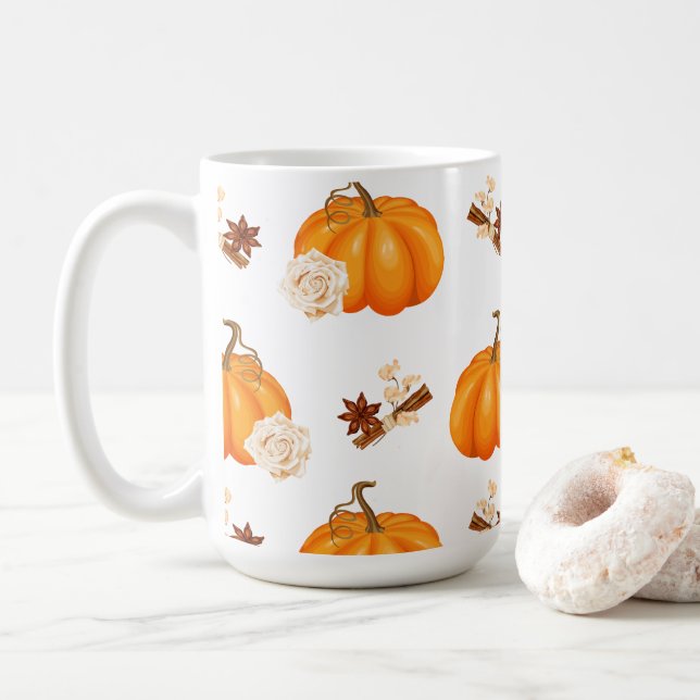Festive Autumn Pumpkin och Spice Mugg (Med munk)