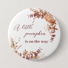 Festive Autumn Terracotta Baby Fox Pumpkin Knapp