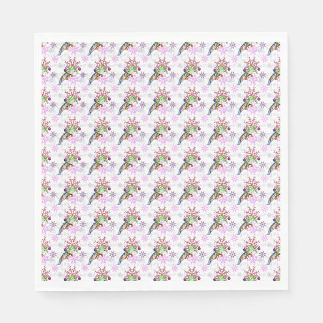 Festive Axlotl Pappersservett (Framsidan)