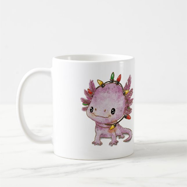 Festive Axolotl Kaffemugg (Vänster)