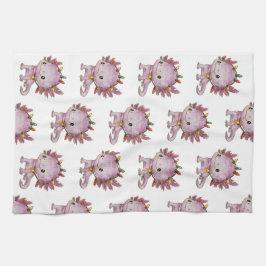 Festive Axolotl Kökshandduk