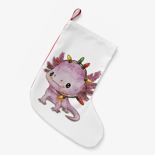 Festive Axolotl Liten Julstrumpa (Framsidan (Hängande))