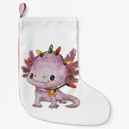 Festive Axolotl Liten Julstrumpa