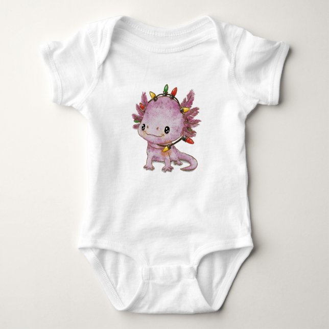 Festive Axolotl T Shirt (Framsida)