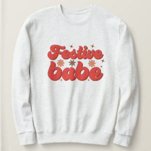 Festive babe christmas t shirt