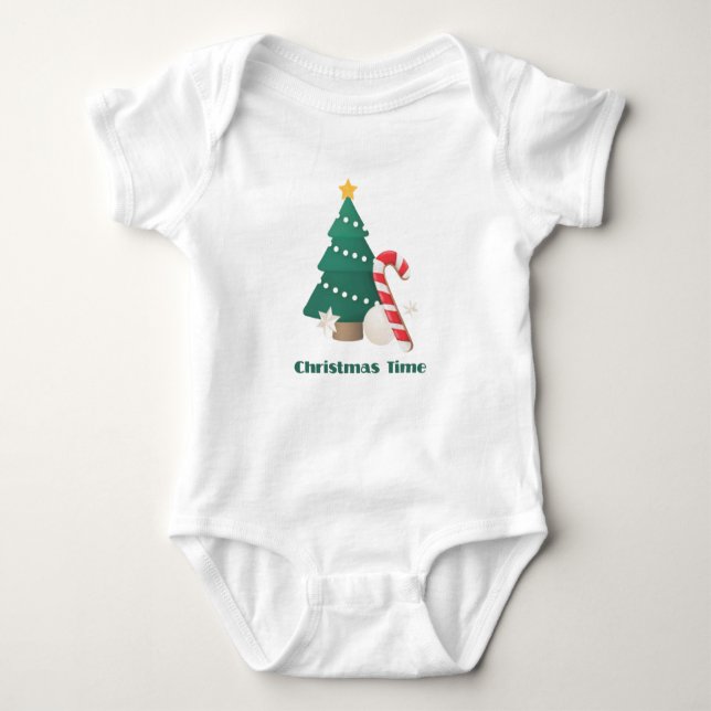 Festive Baby Bodykostym T Shirt (Framsida)