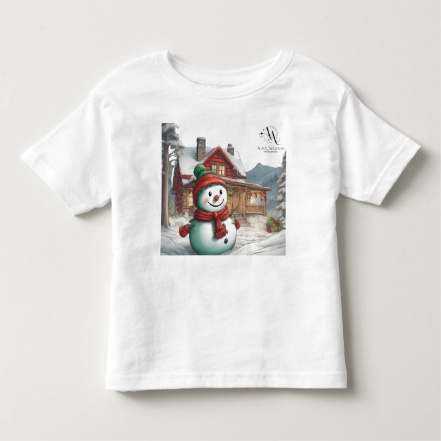 "Festive Baby Tee Collection: Santa's Littlest Elf (Framsida)