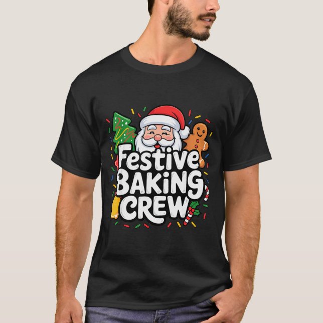 Festive Baking Crew Soft Palette Holiday Family Ch T Shirt (Framsida)