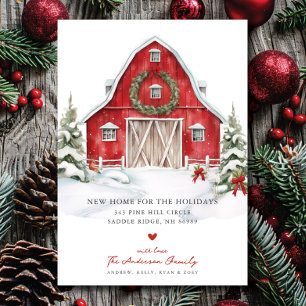 Festive Barnyard Flytta Anoungement Meddelande