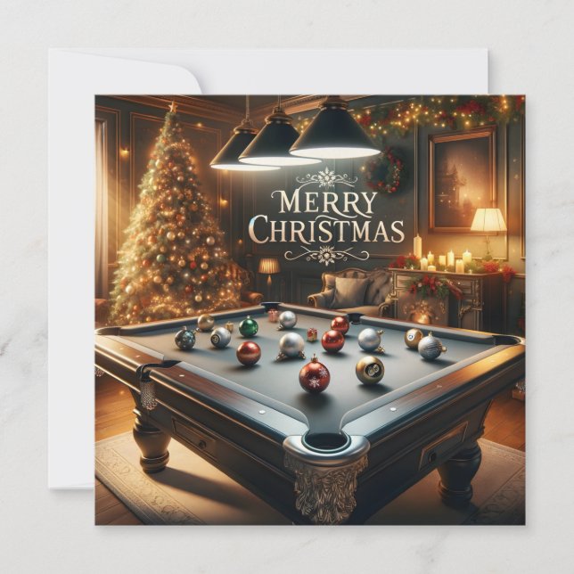 Festive Bassäng Card Julkort (Framsida)