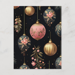 Festive Baubles-julhälsningskort Vykort