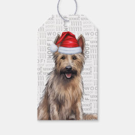Festive Berger Picard Helgdag Hund jul jul jul Presentetikett