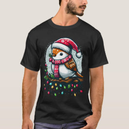 Festive Bird Firar jul T Shirt