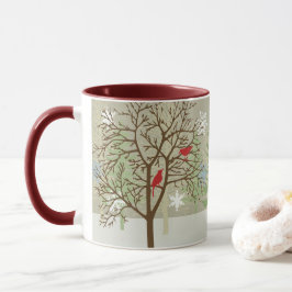 Festive Birds Mugg