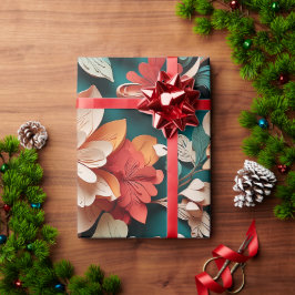 Festive Blommigt Elegance Presentpapper