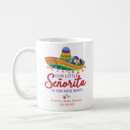 Festive Blommigt Fiesta Little Señorita Baby Showe Kaffemugg