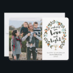 Festive Blommigt Hanukkah Photo Card Julkort<br><div class="desc">Fotografi © Storytree Studios,  Stanford,  CA</div>