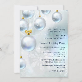 Festive Blue- Jul Corporate Julfest in Inbjudningar