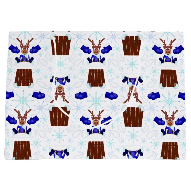 Festive Blue Kasky-julrenar (Framsidan)