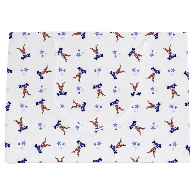 Festive Blue Kasky-julrenar (Framsidan)