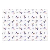 Festive Blue Kasky-julrenar