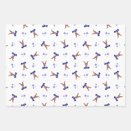 Festive Blue Kasky-julrenar