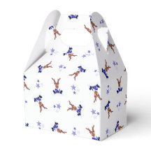 Festive Blue Kasky-julrenar