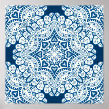 Festive Blue Mandala