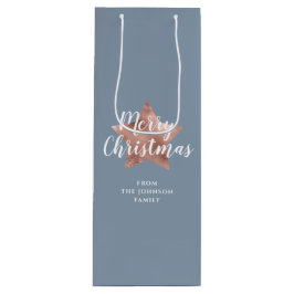 Festive Blue Ro Guld Star God jul