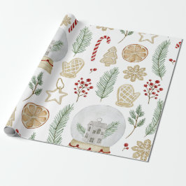 Festive Boho-jul Presentpapper