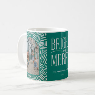Festive Boho Mönster 2 Photo Family Helgdag Kaffemugg