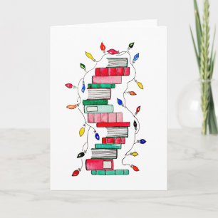 Festive Bok Stack Helgkort