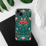 Festive Bontanical Blommigt Folk Art Forest Grönt<br><div class="desc">Den skandinaviska folkkonstens skönhet och stil är inspirerad av, men med ett modernt och vintage. Glatt ljusa färger av röd, gyllene gult, rosa, guld och grönt till glädjande känsla. Våra handdragna botaniska blommigtar och löv skapar denna vackra blommigt. Alla teckningar och illustrationer är noggrant ritade av Moodthology Papery, för att...</div>