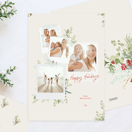 Festive Botanical Craft jul Photo Album Julkort