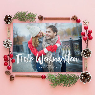 Festive Bows Frohe Weihnachten Julkort