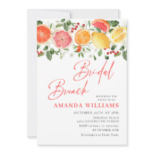 Festive Bright Blommigt Citrus Slice Möhippa Brunc