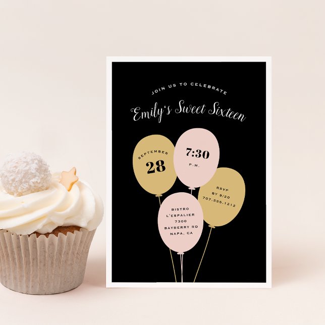 Festive Bunch | Inbjudan till Sweet sixteen (Skapare uppladdad)