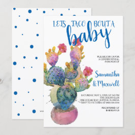 Festive Cactus FIESTA BABY SHOWER Inbjudningar
