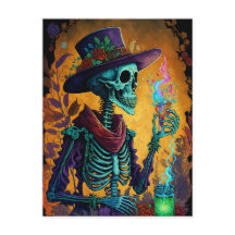 Festive Calavera! - Mexikanska Skeleton Art