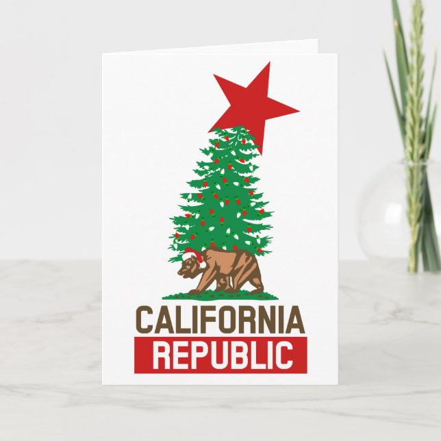 Festive California Republic for Helgdagars Helgkort (Framsida)