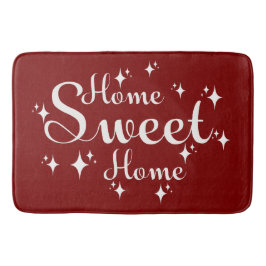 Festive Calligraphy and Stars Home Sweet Home Badrumsmatta